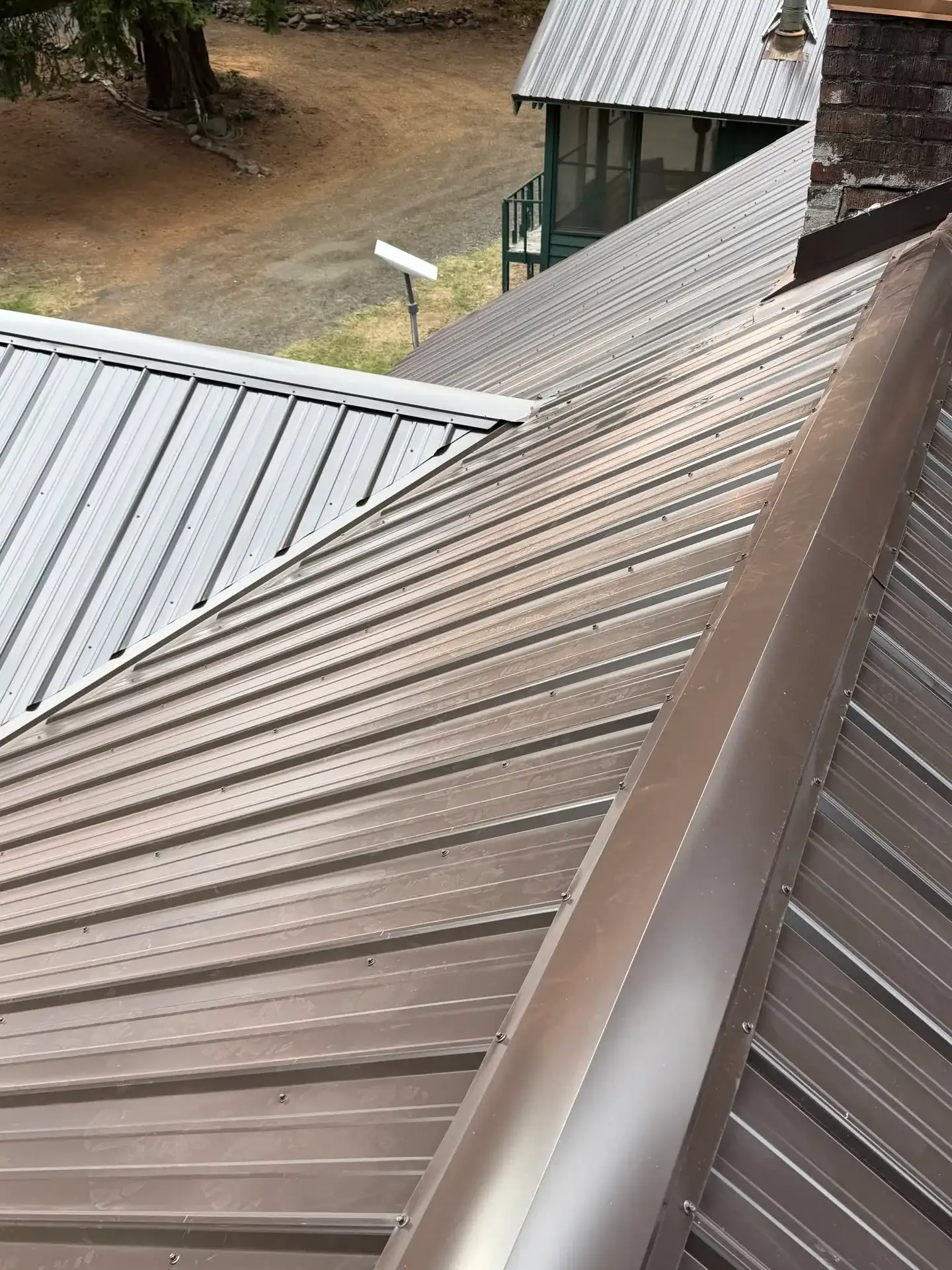 Standing seam metal. Drone photo by Pantoja's Construction