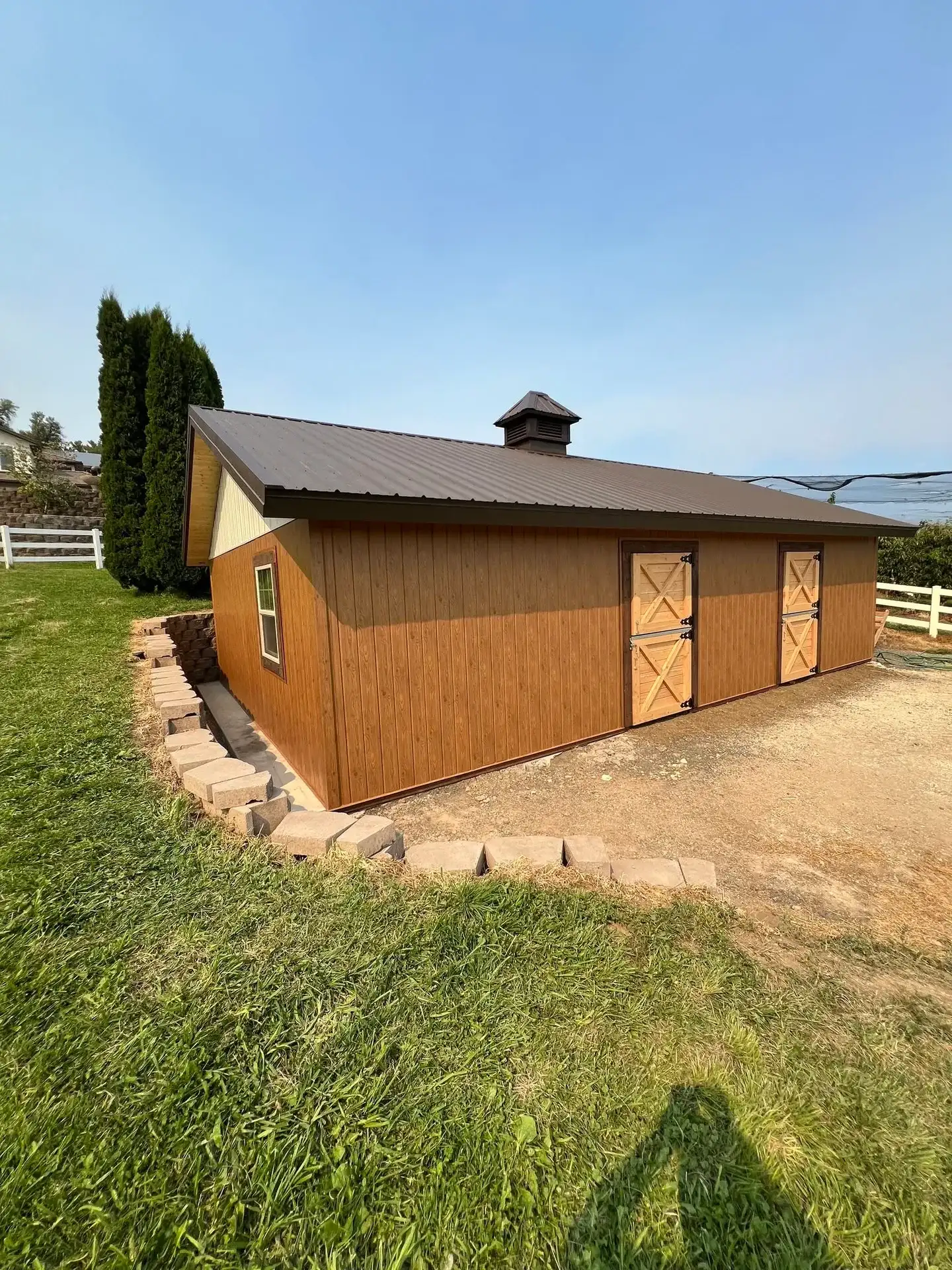 Siding and metal roof. Drone photo by Pantoja's Construction